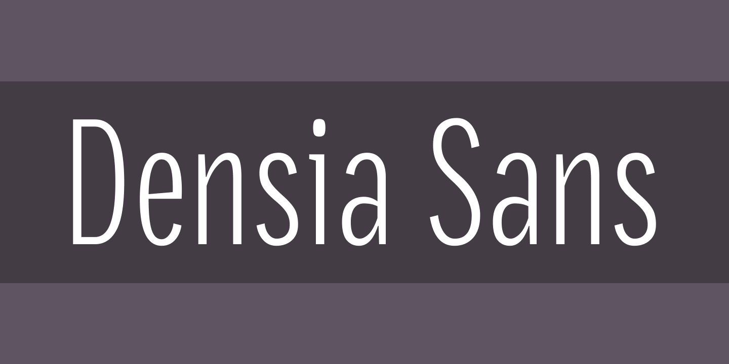 Przykład czcionki Densia Sans